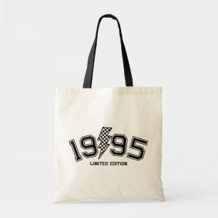 Geruite Verlichting Bolt Custom Geboortejaar Verja Tote Bag