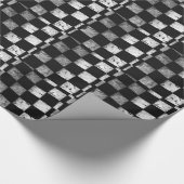 Geruite Vlag Cadeaupapier (Hoek)