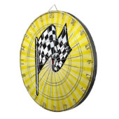 Geruite vlag; geel dartbord (Voorkant Rechts)