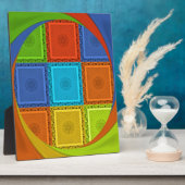 Geruite Whirl Art Print Fotoplaat (Zijkant)