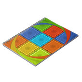 Geruite Whirl Art Print Notitieboek (Linkerzijde)