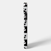 Geruite zwarte witte poten en klauwen Case-Mate iPhone case (Achterkant / Links)