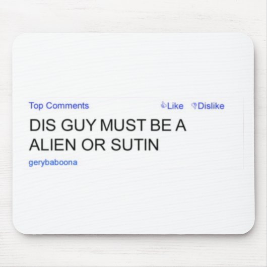 Gery Baboona Alien of Sutin Mousepad Muismat (Voorkant)