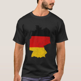 Gery Country With Ger Flag Distressed T-shirt