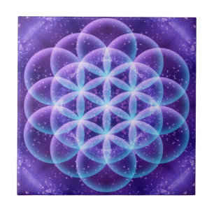 Gesacred Geometry Flower of Life Tegeltje