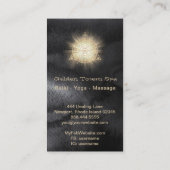 *~* Gesacred Geometry. Lichte Rays Golden Totem Visitekaartje (Achterkant)