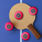  gesacreerd hart - Grijs en witte koolzuur Rad Pingpongballen