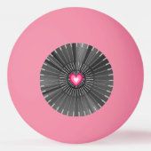  gesacreerd hart - Grijs en witte koolzuur Rad Pingpongballen (Voorkant)