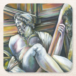 Gesamtkunstwerk Vierkante Kartonnen Onderzetter