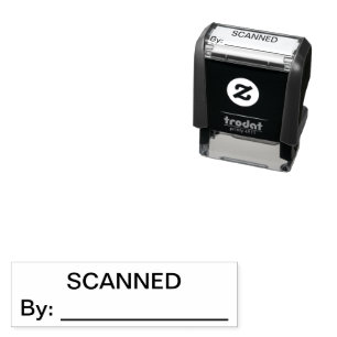 GESCAND DOOR AANGEPASTE ZELF INKING KANTOOR STEMPE ZELFINKTENDE STEMPEL