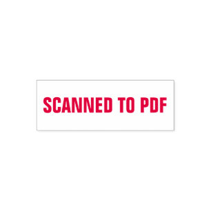 Gescand naar pdf voor archivering van documenten  zelfinktende stempel