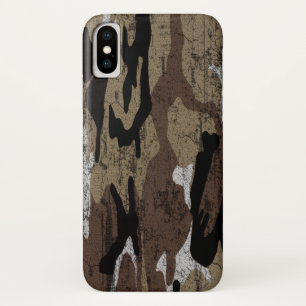 Geschaafd Woestijn Camo iPhone X Hoesje