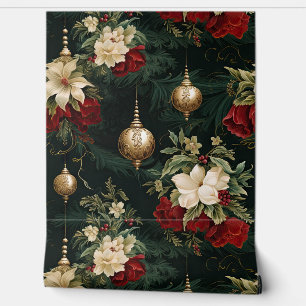 Geschaduwd Kerstballet Botanisch Behang