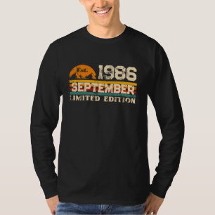 Geschat september 1986 beperkte editie Custom T-Sh T-shirt
