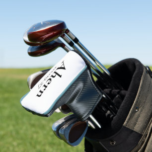 Geschatte bruidegom golfhandschoen golfheadcover