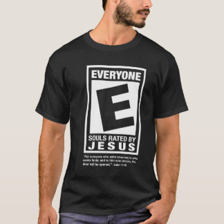 Geschatte E voor Men T-shirt