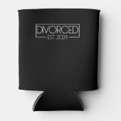 Gescheiden Est. 2024 eindelijk gescheiden echtsche Blikjeskoeler (Voorkant)