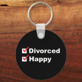 Gescheidene en gelukkige sleutelhanger (Voorkant)
