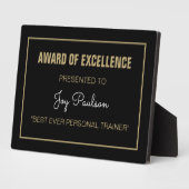 Geschenk! Best Personal Trainer tabletop plaque Fotoplaat (Zijkant)