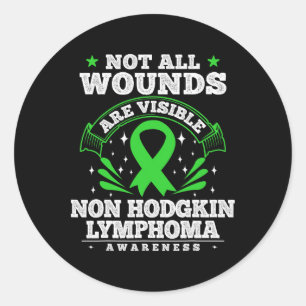 Geschenk bloedkanker Non-Hodgkin lymfoom bewustzij Ronde Sticker