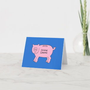 Geschenk Geld Ingesloten voor Rijlessen Bedankkaart