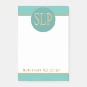 Geschenk! Gepersonaliseerd de sprekerspatholoog he Post-it® Notes (Voorkant)