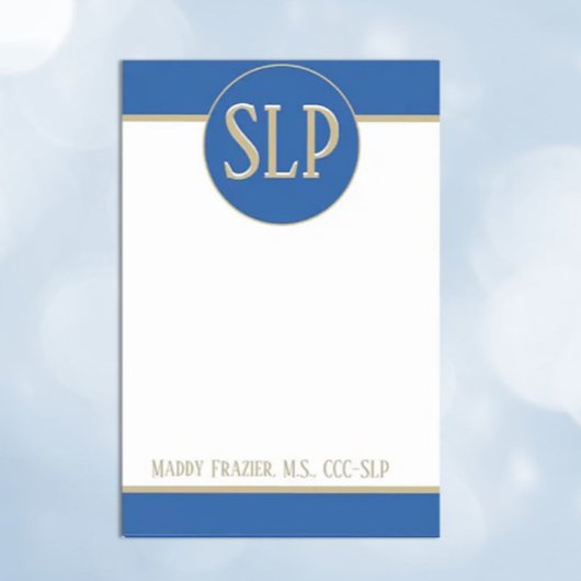 Geschenk! Gepersonaliseerd de sprekerspatholoog he Post-it® Notes