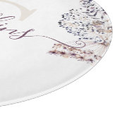 Geschenk gesneden plank met gedroogde bloemen en m snijplank (Hoek)