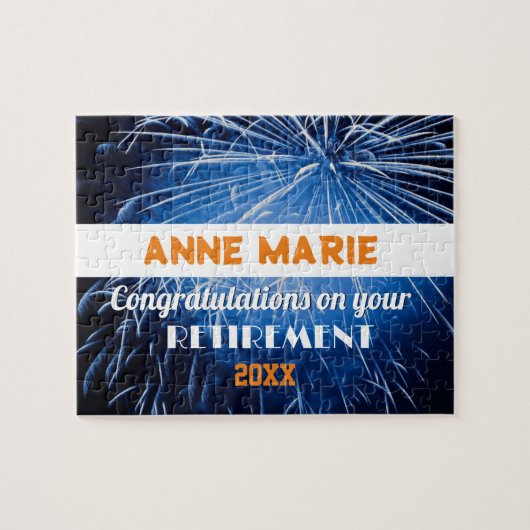 Geschenk met pensioen! Aangepaste pensioenpuzzel Legpuzzel (Horizontaal)