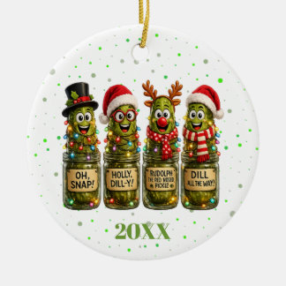 Geschenk voor augurkenliefhebbers keramisch ornament