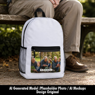 Geschenk voor Opa voor de eerste keer Opa Bedrukte Rugzak