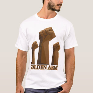 Geschenk voor pijplasser met gouden arm expert t-shirt