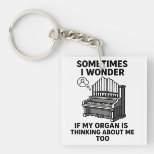 Geschenk voor pijporgelliefhebber - Grappige orgel Sleutelhanger