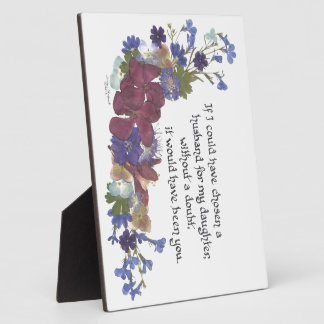 Geschenk voor schoonzoon fotoplaat