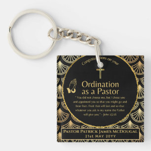 ✝️ Geschenk voor waardering pastor/dominee en zijn Sleutelhanger