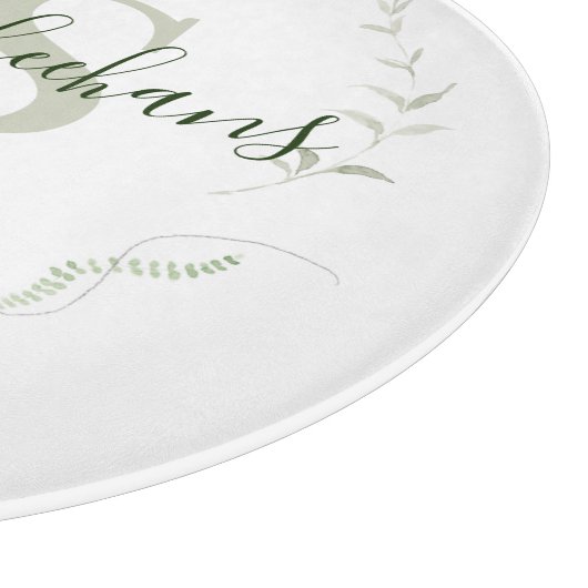 Geschenkboard met Monogram Snijplank (Hoek)