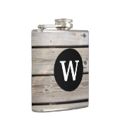 Geschenkde Flacon van Houten Planken met Monogram (Rechts)