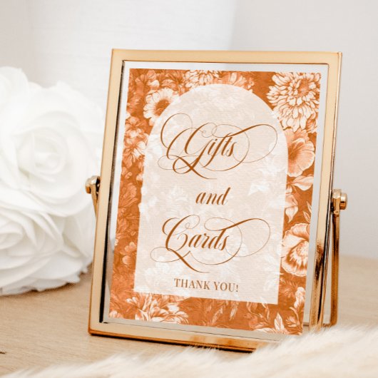 Geschenken en Kaarten Terracotta Sign Poster