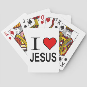 Geschenken Jezus Ik hou van Jezus Pokerkaarten