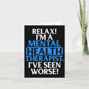 Geschenken Mental Health Therapist Voor Mannen Vro Kaart