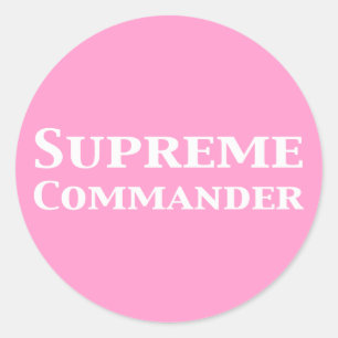 Geschenken van de opperbevelhebber ronde sticker