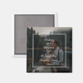 Geschenken voor bruiloft-stellen bevoordeelt cadea magneet (Voorkant / Achterkant)