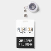 Geschenken voor Patient Care Technicus PCT Badge (Voorzijde met uittrekbare clip)