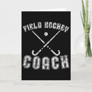 Geschenken voor veldhockeycoach in distressed veld kaart