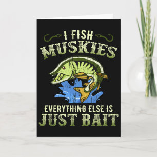 Geschenkidee voor Musky-vissen Muskie T-shirt Kaart