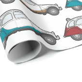 Geschenkpapier 2CV für Fans der legendäre Ente Cadeaupapier (Rol Hoek)