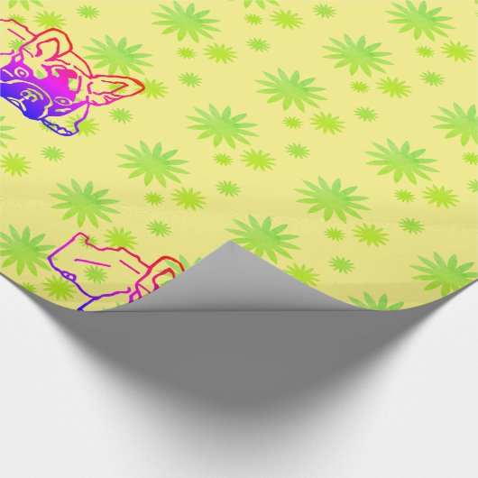 Geschenkpapier französische Bulldogge Cadeaupapier (Hoek)