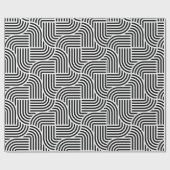 Geschenkpapier - schwarz-weiß Lienen Cadeaupapier (Vlak)