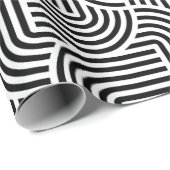 Geschenkpapier - schwarz-weiß Lienen Cadeaupapier (Rol Hoek)