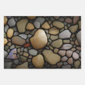 Geschenkpapier - Steine Inpakpapier Vel